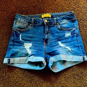 Wax Jeans Butt I Love You Jean Shorts